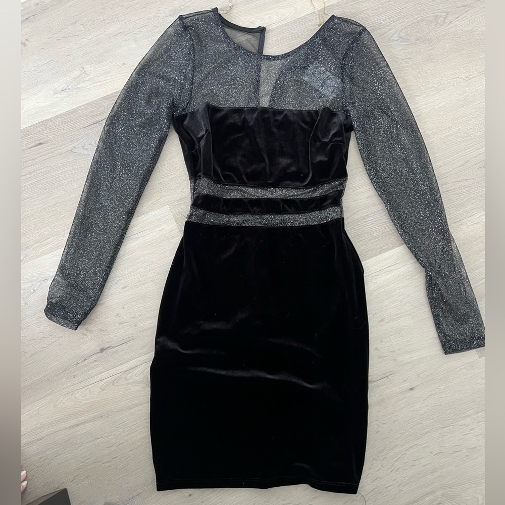 Velvet black dress